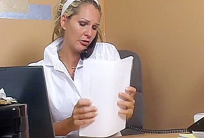 Hot Blonde Secretary Gets Fucked Hard By Her Boss