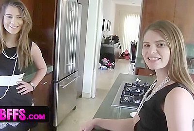 Slender Vixens With Big Plump Asses Blindfold Their Innocent Bestie And Finger Fuck Her Hard